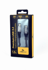 GEMBIRD Kabel Premium USB-C 3.2 gen 2 20 Gbps 100W 1.5m PD  - CCBP-USB3-CMCM100-1.5M - Zdjęcie 2