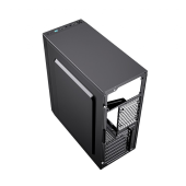 GEMBIRD Obudowa Midi Tower Fornax M100RGB ATX wentylatory RGB Czarna  - CCC-FC-M100RGB - Zdjęcie 3