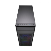 GEMBIRD Obudowa Midi Tower Fornax M100RGB ATX wentylatory RGB Czarna  - CCC-FC-M100RGB - Zdjęcie 8