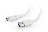 GEMBIRD Kabel USB 3.0 typ C AM/CM/0.1m/biały - CCP-USB3-AMCM-W-0.1M - Zdjęcie 1