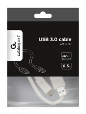 GEMBIRD Kabel USB 3.0 typ C(AM/CM) 0.5m biały - CCP-USB3-AMCM-W-0.5M - Zdjęcie 3