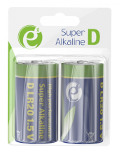 GEMBIRD Bateria alkaiczna LR20 D-Cell, 1.5V, 2 sztuki - EG-BA-LR20-01 - Zdjęcie 1