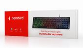 GEMBIRD Klawiatura multimedialna podświetlenie/rainbow - KB-UML-01 - Zdjęcie 4