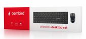 GEMBIRD Klawiatura+Mysz Zestaw bezprzewodowy 2.4GHz KBS-WCH-01 Slim  - KBS-WCH-01 - Zdjęcie 2