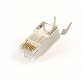 GEMBIRD Wtyk modułowy przelotowy ekranowany CAT7 15u złocony, 100 szt. w opakowaniu  - LC-PTF7-01/100 - Zdjęcie 1