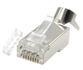 GEMBIRD Wtyk modułowy przelotowy ekranowany CAT7 15u złocony CAT7 15u złocony, 50 szt. w opakowaniu  - LC-PTF7-01/50 - Zdjęcie 7