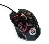 GEMBIRD Mysz optyczna LED, 6-przyciskowa, USB, czarna  - MUS-6B-GRAFIX-01 - Zdjęcie 4