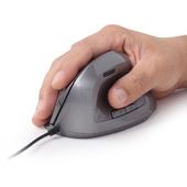 GEMBIRD Mysz ergonomiczna optyczna 6-przyciskowa szara - MUS-ERGO-02 - Zdjęcie 5