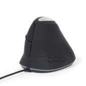 GEMBIRD Mysz optyczna ergonomiczna przewodowa mysz optyczna z 6 przyciskami,  kolor szary - MUS-ERGO-03 - Zdjęcie 2