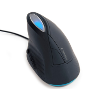 GEMBIRD Mysz optyczna ergonomiczna przewodowa mysz optyczna z 6 przyciskami,  kolor szary - MUS-ERGO-03 - Zdjęcie 7