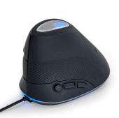 GEMBIRD Mysz optyczna ergonomiczna przewodowa mysz optyczna z 6 przyciskami,  kolor szary - MUS-ERGO-03 - Zdjęcie 12