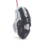 GEMBIRD Programowalna mysz dla graczy czarno-srebrna - MUSG-05 - Zdjęcie 5