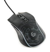 GEMBIRD Mysz gamingowa z podświetleniem RGB, USB czarna - MUSG-RGB-01 - Zdjęcie 6