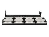 GEMBIRD Patch Panel 48 Portów 19'' Kat.6 z funkcją organizacji kabli  czarny  - NPP-C648CM-001 - Zdjęcie 1