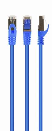 GEMBIRD Patch cord kat.6A S/FTP LSZH 2m niebieski - PP6A-LSZHCU-B-2M - Zdjęcie 1