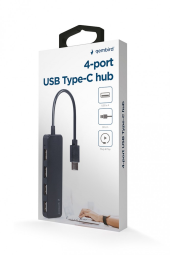 GEMBIRD HUB USB Typ C 4 porty, czarny - UHB-CM-U2P4-01 - Zdjęcie 2