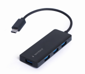 GEMBIRD HUB 4-portowy USB 3.1 (Gen 1) typu C, czarny  - UHB-CM-U3P4-02 - Zdjęcie 3