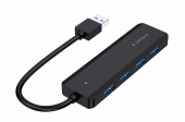 GEMBIRD HUB 4-portowy USB 3.1 (Gen 1), z opcją zasilania zewnętrznego przez port USB-C - UHB-U3P4P-02 - Zdjęcie 4
