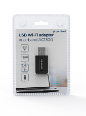 GEMBIRD Karta sieciowa bezprzewodowa dwupasmowa USB Wi-Fi AC1300  - WNP-UA1300-03 - Zdjęcie 2