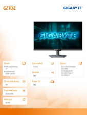 GIGABYTE Monitor 27 cali G27Q2 GAMING - G27Q2 - Zdjęcie 6