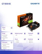 GIGABYTE Karta graficzna GeForce GT 1030 OC 2GB GDDR5 64BIT HDMI/DVI - GV-N1030OC-2GI - Zdjęcie 5