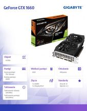 GIGABYTE Karta graficzna GeForce GTX 1660 OC 6GB 192BIT GDDR5 HDMI/3DP - GV-N1660OC-6GD - Zdjęcie 5