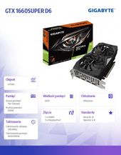 GIGABYTE Karta graficzna GTX 1660SUPER D6 6GB 192bit GDDR6 3DP/HDMI  - GV-N166SD6-6GD - Zdjęcie 8