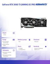GIGABYTE Karta graficzna GeForce RTX 3060Ti Gaming OC Pro 3.0 8GB 256bit LHR 2DP/2HDMI - GV-N306TGAMINGOC PRO-8GD 3.0 - Zdjęcie 4