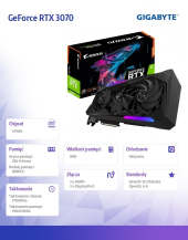 GIGABYTE Karta graficzna RTX 3070 Ti AORUS MASTER 8GB GDDR6 256bit 3DP/3HDMI - GV-N307TAORUS M-8GD - Zdjęcie 3