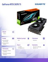 GIGABYTE Karta graficzna RTX 3070Ti EAGLE 8GB GDDR6 256bit 2DP/2HDMI  - GV-N307TEAGLE-8GD - Zdjęcie 2
