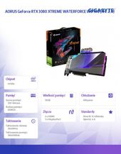 GIGABYTE Karta graficzna GeForce RTX 3080 AORUS XTREME WF WB 10GB GDDR6X 320bit 3DP/2HDMI  - GV-N3080AORUSX WB-10GD 2.0 - Zdjęcie 9
