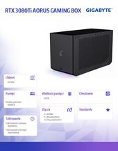 GIGABYTE Karta graficzna RTX 3080Ti AORUS GAMING BOX 12G 2HDMI/3DP 550W 3xUSB3.0  - GV-N308TIXEB-12GD - Zdjęcie 2