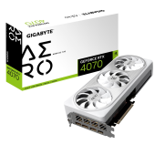 GIGABYTE Karta graficzna RTX 4070 AERO OC 12GB GDDR6X 192bit 3DP/HDMI  - GV-N4070AERO OC-12GD - Zdjęcie 1