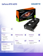 GIGABYTE Karta graficzna GeForce RTX 4070 WINDFORCE 2X OC V2 12GB GDDR6 192bit - GV-N4070WF2OCV2-12GD - Zdjęcie 2