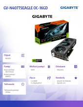 GIGABYTE Karta graficzna RTX 4070 Ti SUPER EAGLE OC 16G GDDR6X 256bit 3DP  - GV-N407TSEAGLE OC-16GD - Zdjęcie 9