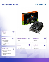 GIGABYTE Karta graficzna GeForce RTX 5050 D6 8G 2HDMI/2DP - GV-N5050D6-8GD - Zdjęcie 2