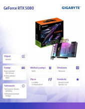GIGABYTE Karta graficzna GV-N5080AORUSX WB-16GD GV-N5080AORUSX WB-16GD  - GV-N5080AORUSX WB-16GD - Zdjęcie 3