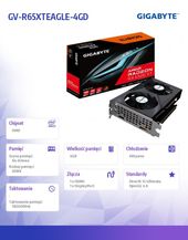 GIGABYTE Karta graficzna RX 6500XT EAGLE 4GB GDDR6 64bit DP/HDMI  - GV-R65XTEAGLE-4GD - Zdjęcie 8