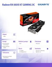 GIGABYTE Karta graficzna Radeon RX 6600 XT GAMING OC 8G GV-R66XTGAMING OC-8GD  - GV-R66XTGAMING OC-8GD - Zdjęcie 9