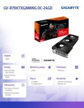 GIGABYTE Karta graficzna RX 7900 XTX GAMING OC 2 4 GDDR6 384bit 2DP/HDMI  - GV-R79XTXGAMING OC-24GD - Zdjęcie 2