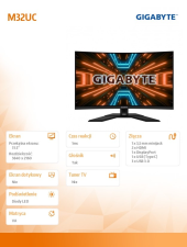 GIGABYTE Monitor 31,5 cali AORUS M32UC - M32UC - Zdjęcie 2