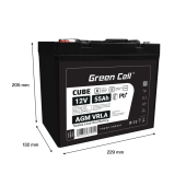 GREEN CELL Akumulator AGM VRLA 12V 55Ah IP54 - AGM12V55AH-J - Zdjęcie 8
