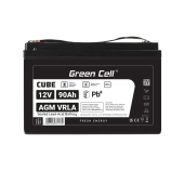 GREEN CELL Akumulator AGM VRLA 12V 90Ah IP54 - AGM12V90AH-J - Zdjęcie 1