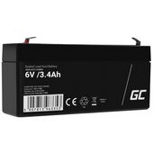 GREEN CELL Akumulator AGM VRLA 6V 3.4Ah - AGM38 - Zdjęcie 1