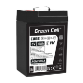 GREEN CELL Akumulator AGM VRLA 6V 4Ah IP54 - AGM6V4AH-J - Zdjęcie 1