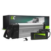 GREEN CELL Bateria do E-BIKE 24V 12Ah 250W, srebrna - EBIKE09STD - Zdjęcie 1