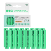 GREEN CELL Akumulatorki paluszki 16xAAA HR03 950mAh - GR12 - Zdjęcie 1