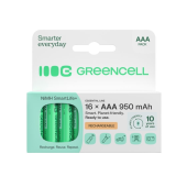 GREEN CELL Akumulatorki paluszki 16xAAA HR03 950mAh - GR12 - Zdjęcie 6