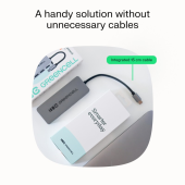 GREEN CELL HUB USB-C Basic USB-C do 4x USB-A 3.0  - HUB-GC-C4A - Zdjęcie 3