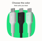 GREEN CELL Kabel USB-C-USB-C PowerFlex 100W silikonowy 2m czarny - KABGC100PF200PB - Zdjęcie 9